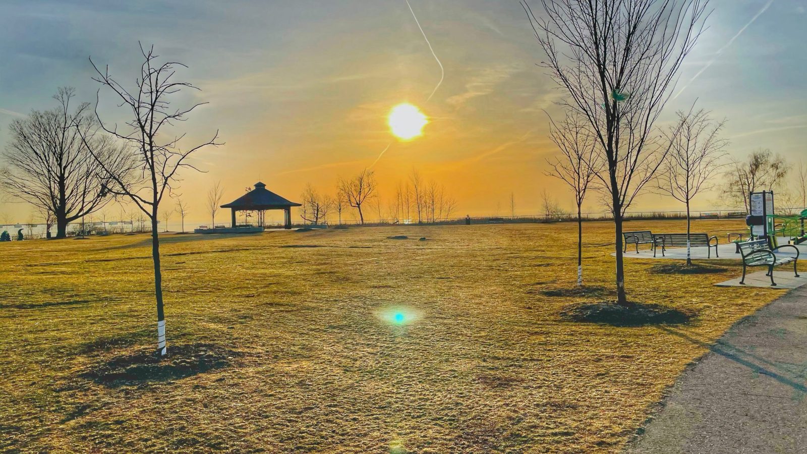 Lakefront landscape photograph by Vikassh Dalal
